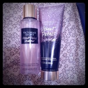 Victoria secret velvet petals shimmer set